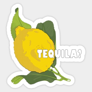 Yellow Lemon: Tequila Edition Sticker